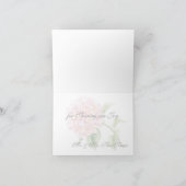 Élégant Merci en argent rayures rose Hydrangeas (Intérieur)