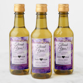 Élégant Merci en marbre Mini Étiquette bouteille à (Bouteilles)