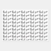 Élégant Merci enveloppant PapePlat Feuille Set de  (Devant)