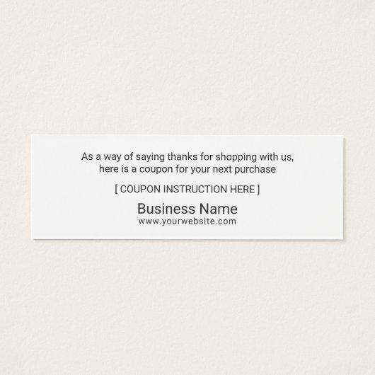 Élégant Merci Floral (Dos)