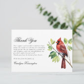 Élégant Merci funéraire cardinal (Debout devant)