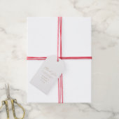Élégant Merci Gold Script Favoriser les étiquettes (Avec de la ficelle)