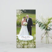 Élégant Merci Mariage de flocon de neige (Debout devant)