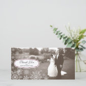 Élégant Merci Mariage de flocon de neige (Debout devant)