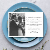 Elégant Merci Mariage de la mariée