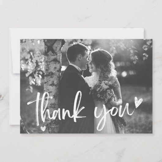 Elégant Merci Mariage de la mariée (Devant)