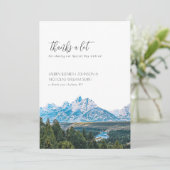 Élégant Merci Mariage de montagne (Debout devant)