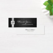 Élégant Merci Mariage noir et argent (Bureau)