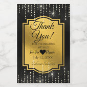 Élégant Merci Mini Étiquette bouteille à vin (Étiquettes simples)