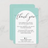 ÉLÉGANT MERCI moderne arch menthe noir (Devant / Derrière)