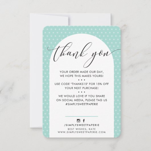 ÉLÉGANT MERCI moderne arch menthe noir (Devant)