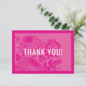 ÉLÉGANT MERCI moderne rose floral joli rose (Debout devant)