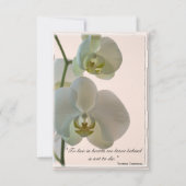 Elégant Merci orchidée pour votre note de sympathi (Devant)