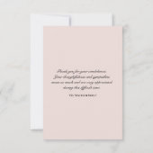 Elégant Merci orchidée pour votre note de sympathi (Dos)