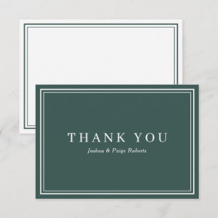 Élégant Merci personnalisé minimaliste Emerald Gre