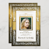 Elégant Merci photo de la frontière or - PEUT-ÊTRE (Devant / Derrière)