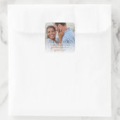 Élégant Merci Photo Mariage Favoriser Stickers (Sac)