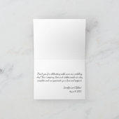 Élégant Merci rose Bleu (Intérieur)