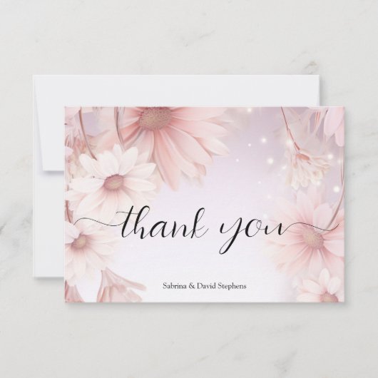 Élégant Merci rose pâle (Devant)