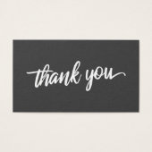 Elégant Merci Script Mariage Favoriser le gris fon (Devant)