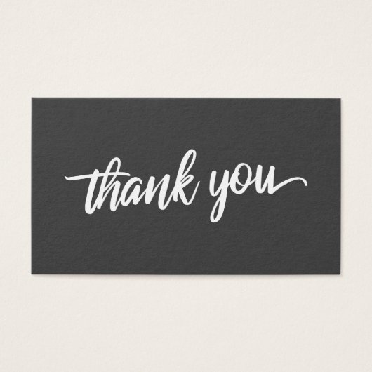 Elégant Merci Script Mariage Favoriser le gris fon (Devant)