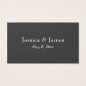 Elégant Merci Script Mariage Favoriser le gris fon (Dos)