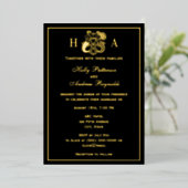 Elegant Mermaid & Merman Wedding Foil Invitation (Debout devant)