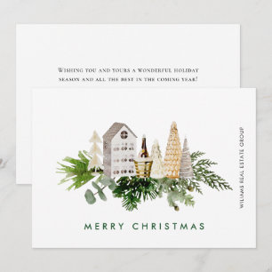 Elegant Merry Christmas Compositie Corporate Feestdagenkaart