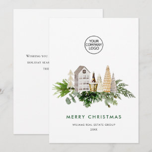 Elegant Merry Christmas Compositie Corporate Feestdagenkaart