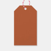 Elegant Merry Christmas Gingerbread House Cadeaulabel (Achterkant)