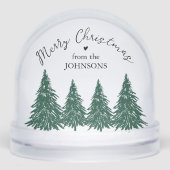 Elegant Merry Christmas Script Pine Trees (Avant)