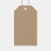 Elegant Merry Christmas Tree Gold Minimalist Cadeaulabel (Achterkant)