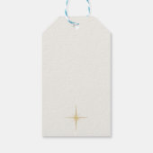 Elegant Merry Christmas Typography Cadeaulabel (Achterkant)