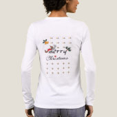 Elegant Merry Christmas Typography Design Tri-Blend Shirt (Achterkant)