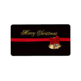 Elegant Merry kerst Etiket