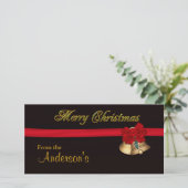 Elegant Merry kerst Feestdagenkaart (Staand voorkant)