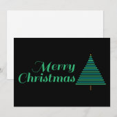 Elegant Merry kerst Feestdagenkaart (Voorkant / Achterkant)