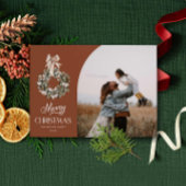 Elegant Merry-kerstfotokaart Feestdagenkaart