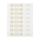 Elegant Merry Kerstmis etiket / Gold (Vel)
