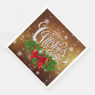 Elegant Merry Kerstparty Servet