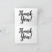 Élégant message de Merci de script (Intérieur)