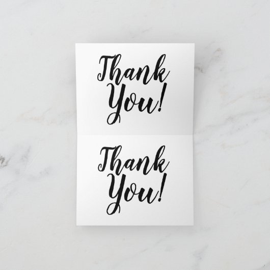 Élégant message de Merci de script (Intérieur)
