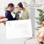 Elegant Met Liefde en Dankbaarheid Blush Roze, Per Bedankkaart