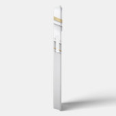 Elegant Metal 3D look Calligrafie Gold Monogram Case-Mate iPhone Case (Achterkant / Rechts)