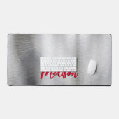 Élégant métal brossé numérique 3D Monogramme (Clavier et souris)