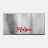 Élégant métal brossé numérique 3D Monogramme (Recto)