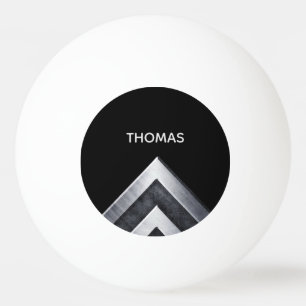 Elegant Metal Patroon Met Monogram Pingpongballen
