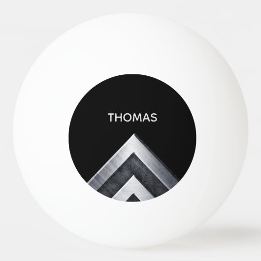 Elegant Metal Pattern Monogramed Pingpongballen (Voorkant)