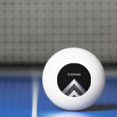 Elegant Metal Pattern Monogramed Pingpongballen (Net)