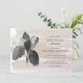 Elegant Metalic Silver Iris Floral Vrijgezellenfee Kaart (Staand voorkant)